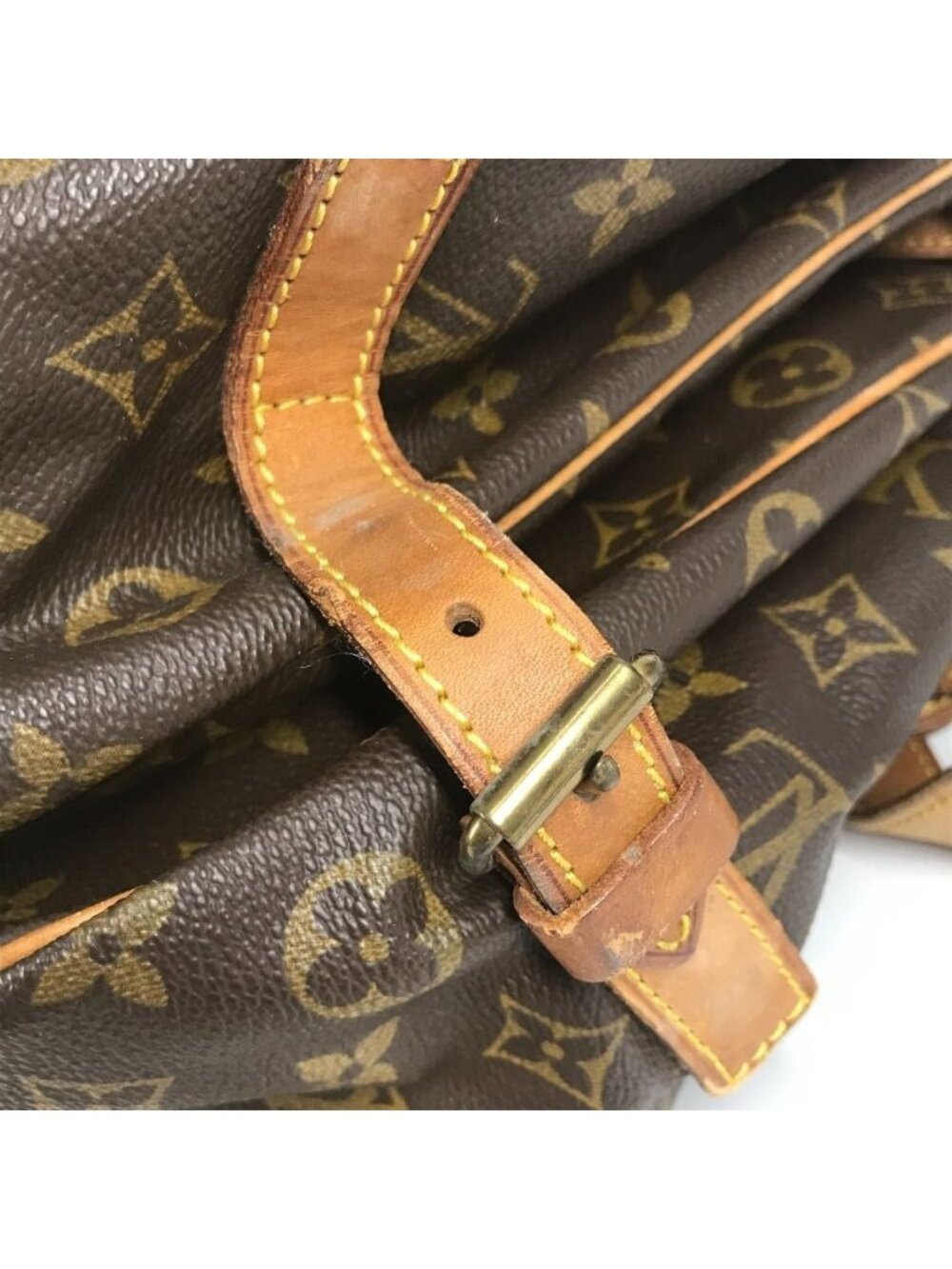 Louis Vuitton Shoulder Bag Saumur 35 Monogram Canvas Brown - Picture 6 of 9